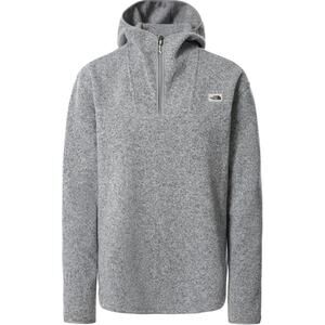 The North Face Crescent Popover Hoodie Sweatshirt Womens Medium Gray Quarter Zip